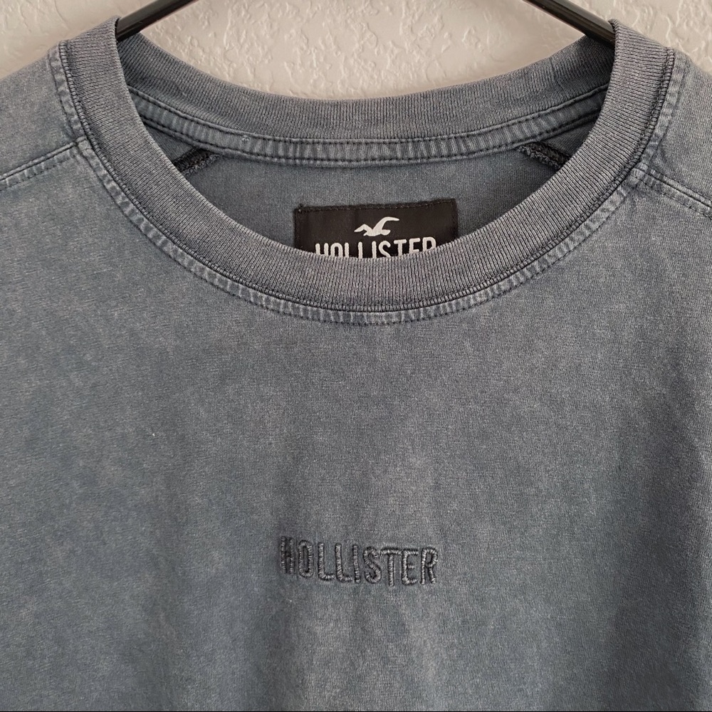 Acid Wash Grey Hollister Long Sleeve